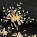 Crystal Luxury Hair Sweet Romantic Women Bride Wedding Accessories Jewelry Hair Clip Hair Comb Set