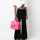 Europe and America Travel High Capacity Women's Bag New Handmade Tassel Handbag Denim Tote Bag