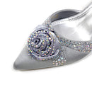 Elegant Sliver Sandals for Simple And Versatile Exquisite Party Shoes And Bag Set