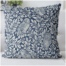 Blue and White Pillowcases Various Patterns Available Sofa bedroom cushion cover single-sided
