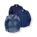 Obroi Three denim shirts on a white background