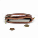 Genuine Leather Unisex Purse Coin Purse Vintage Zipper Short Key Wallet Men Women Small Card Holder Wallet