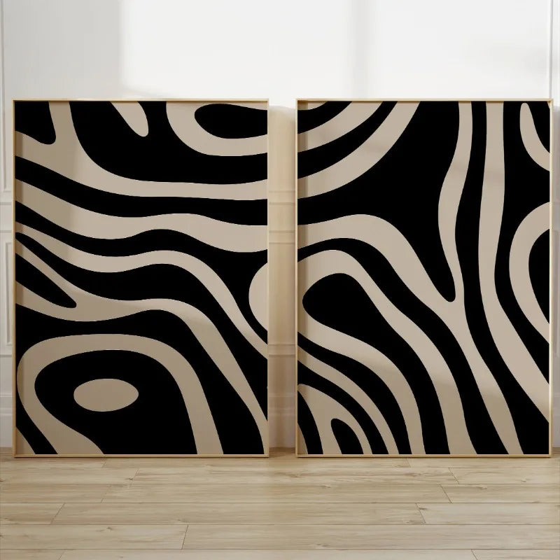 Minimalist Line Abstract Pattern Geometric Art Poster  Wall Prints Picture for Living Room Home Decor