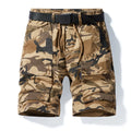 Men's Camouflage Cargo Shorts Loose Fit Casual Outdoor Work Shorts High Quality Cotton Men Short Pants