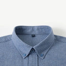 Cotton Checkered Men Shirt Long Sleeve Breathable Tops