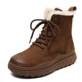 Woman Autumn Booties Motorcycle Spring Ankle Boots Platform Wedge Flats Shoes