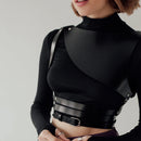 Harness Leather Women Adjustable Gothic Waist Harness Belt Punk Decor Accessory For Daily Casual Street Jeans Matching