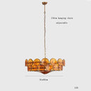 Retro designer restaurant lamp study living room colored glass pendant light luxury postmodern lighting