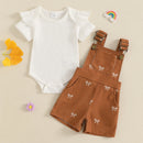 Baby Girls Bodysuits Overalls Summer Clothes Ruffle Short Sleeve Romper