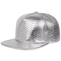 Adjustable Baseball Cap Leather Hat Sun Hat Flat Brim Snapback Hat
