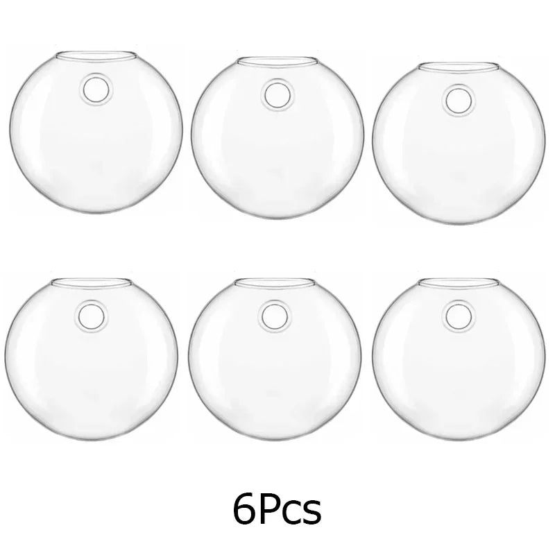 Hydroponic Glass Vase Wall Hanging Fish Tank Aquarium Container Flower Planter Potted