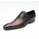 Handmade Men Wedding Dress Brogue Shoes Genuine Leather Latest Design Casual Shoes Man Pointed Dress Shoes