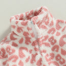 Autumn Kids Toddler Girls Winter Coat Long Sleeve Leopard Outerwear Pocket Fall Clothes