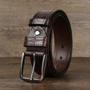 Luxury Design Men Belt Genuine Leather Individuality Pin Buckle Jeans Belts For Men's