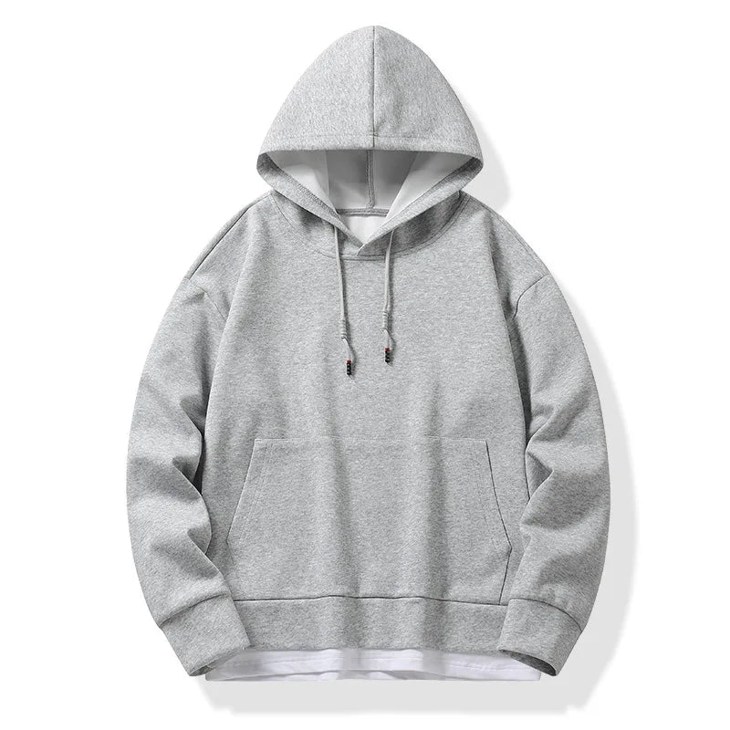 Spring Smooth-plate Hooded Men's Autumn Flow Oversized Pullover