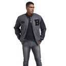 Men Autumn and Winter Thickening Jacket Casual Men Embroidery Stitching Jacket