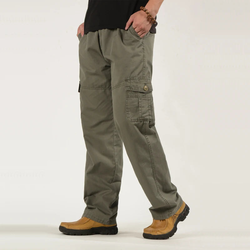 Spring Autumn Men Cargo Pants Men Casual Military Cotton Pants Trousers Men Outwear