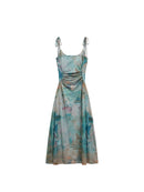 Women Flower Dress Elegant Off Shoulder One Piece Clothes Summer