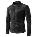 Autumn Winter Breathable Solid Windproof Men Coat Retro Leather Jacket Outdoors