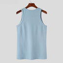 Men Tank Tops Sleeveless Solid All-match Simple Male Clothing Casual Male Waistcoat