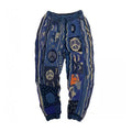 Spring Autumn Winter Man Tide Dark Punk Retro Knitted Spliced Pants
