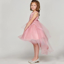 Exquisite Flower Little Girl Dress Baby Dresses Pretty Appliques Sleeveless Scoop Neck Short Kid Evening Party Gowns