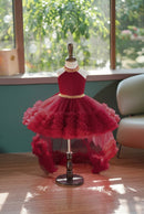 Sequin Baby Party Girl Dresses Toddler Trailing Birthday Princess Dress
