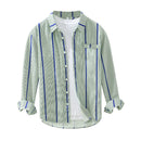 Classic Men's Shirts Striped for Man Spring Loose Casual Tops