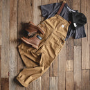 American Overalls for Men Loose Straight-leg Overalls