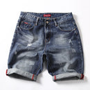Summer Men Classic Denim Shorts Jeans Simple Youth Loose Casual Shorts
