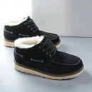 Men Warm Boots Winter thickened Snow boots Wool thick bottom Cotton boots Ankle Lace up Casual Boots