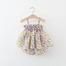 Summer Baby Girls sleeve top and short Sets Flower floral Sweet Girls Clothes baby Infant Baby Girls Clothing Suit