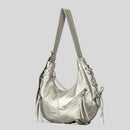 Women Shoulder Bags Punk Style Hobos Crossbody Bag Luxury Soft Pu Leather Messenger Bag