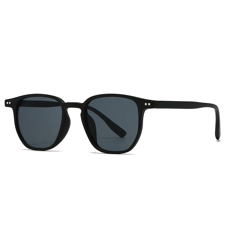 Square Men Sunglasses Red Blue Shades UV400 Women Punk Rivets Sun Glasses