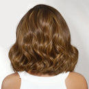 Brown wavy hair on a white background, Obroi