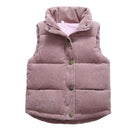 Kids Warm Vest Winter Girls Boys Thicken Waistcoat Corduroy Outerwear Vest Children Teens Cotton Jackets Coat for 2-8 years