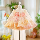 Flower Girl Dress Long Sleeve Pearls for Baby Kids Wedding Birthday Party Pageant Ball Gown