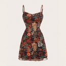 Dreeses Summer Design Sleeveless Square Neck Mini Casual Cami Dresses For Women