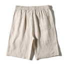 Men Shorts Pure Linen Casual Summer Trend Waist Loose Pants Thin Linen Men's Shorts