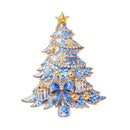 Beautiful Winter Pine-tree New Year Plants Party Brooch Pins Bowknot Christmas Tree Brooches