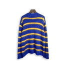 Stripe Knitwear Patchwork Baggy Round Neck Sweaters Pullovers Oversize Knit Clothes