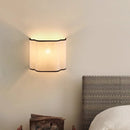 Cream Wall Lamp Creative Linen Bedroom Bedside Background Wall Decorative Lamp Corridor Walkway Lamp