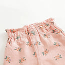 Girls Cotton Lace Waist Full Bottom Embroidered Jeans Kids Pants for Spring