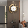 Nordic Light Luxury Metal Wall Clock Fashion Design Large Home Decoration Pendant Wall Hanging Clock