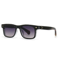 Retro Square Rivets Men Sunglasses Shades UV400 Gradient Women Trending Sun Glasses