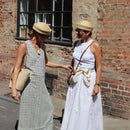 Flat Berets Women Hand Woven Natural Straw Sun Hat Circle Concave Top Church Derby Party Beach Hat