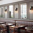 Retro Wall Light Luxury Living Room Wall led sconce lights Round Glass Wall Lamp