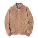 Men Leather Baseball Jacket Bomber Varsity Jacket Streetwear