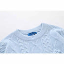 Floral Splice O-Neck Sweater Autumn and Winter Vintage Loose Couple Knit Top Casual Streetwear