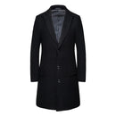 Black coat with a striped shirt underneath on a white background, Obroi